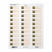 Cheery Daffodils Etiket (Full Sheet)