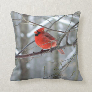 Cheery Red Kardinaal Pillow Kussen