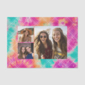 Cheery Tie Dye met 3 foto's - Tissuepapier (Voorkant)