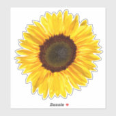 Cheery Yellow Sunflower Sticker (Vel)