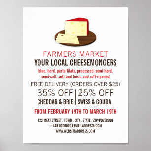 Cheese aan boord, Cheesemonger Adverteren Poster