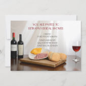 Cheese and wine bridal shower Invitation (Devant)