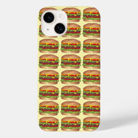 Cheese Burger Hamburger Cheeseburger Coque aliment (Verso)