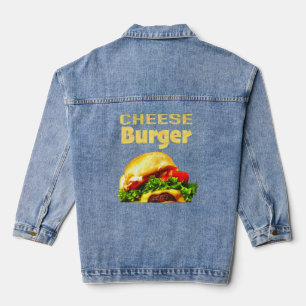 Cheese Burger National Hamburger Day Fast Foods Denim Jacket