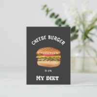 Cheese Burger staat op mijn dieetkaarten