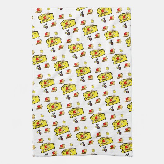 Cheese Chat Souris Souris Cuisine Serviette main (Vertical)