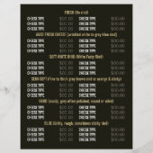 Cheese Display, Cheesemonger Adverteren Flyer (Achterkant)