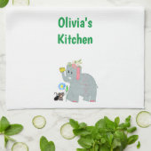 Cheese Elephant Souris Cuisine Serviette à main (Plié)