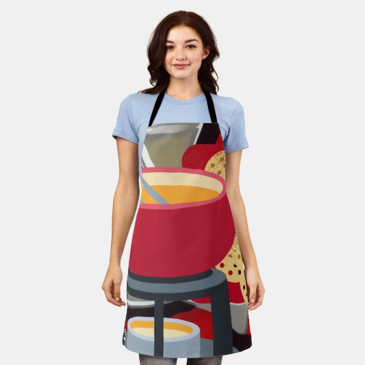 Cheese Fondue Schort (Gedragen)