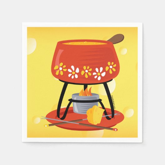 Cheese Fondue Servetten (Voorkant)