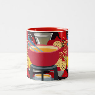 Cheese Fondue Tweekleurige Koffiemok