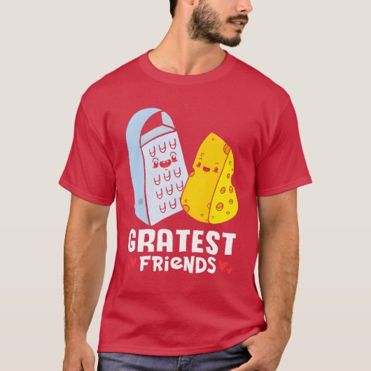Cheese Grater Grootste Vrienden retro T-shirt (Voorkant)