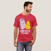 Cheese Grater Grootste Vrienden retro T-shirt (Voorkant volledig)