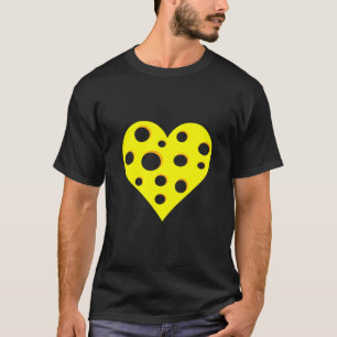 Cheese Heart Swiss Cheddar Gouda Brie Feta Dairy F T-shirt