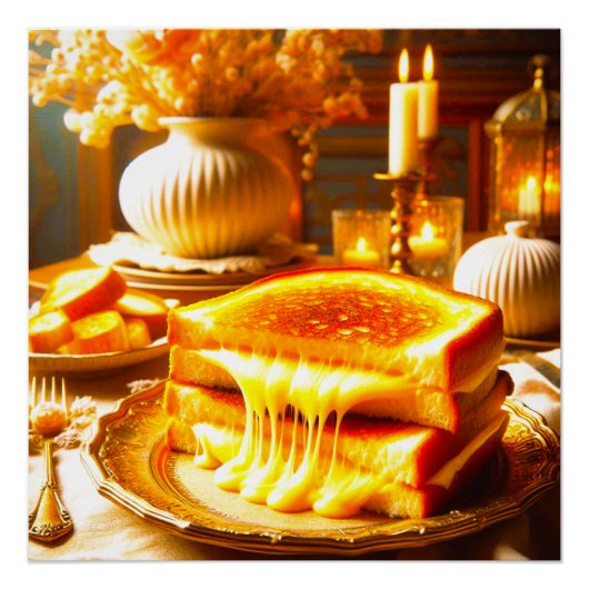 Cheese Heaven: het ultieme comfortvoedsel Perfect Poster (Voorkant)