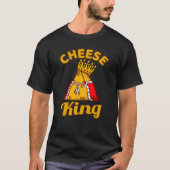 Cheese King Cheese Food Lover Eater Graphic T-shirt (Voorkant)