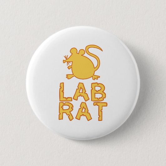 Cheese Lab Rat Ronde Button 5,7 Cm (Voorkant)
