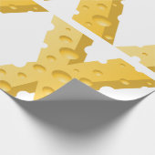 Cheese Letter X Typography Cadeaupapier (Hoek)