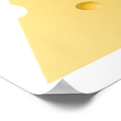 Cheese Letter X Typography Poster (Hoek)