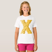 Cheese Letter X Typography T-shirt (Voorkant volledig)