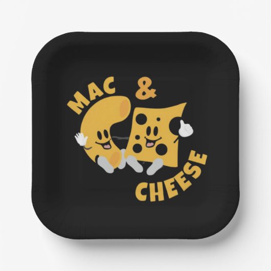 Cheese Mac & Cheese Grappig cadeau idee Papieren Bordje (Voorkant)