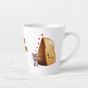 Cheese My Love beroemd gemaakt door A Cartoon Mous Latte Mok