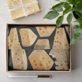 Cheese Pieces Natural Holes Pattern Decoupage Tissuepapier (Geschenk)