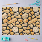 Cheese Pieces Natural Holes Pattern Decoupage Tissuepapier (Craft)