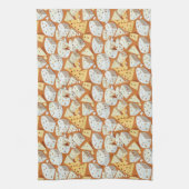 Cheese Pieces With Natural Holes Cute Pattern  Theedoek (Verticaal)