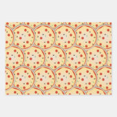 Cheese Pizza Pepperoni Meat Pie Pattern Inpakpapier Vel (Voorkant)