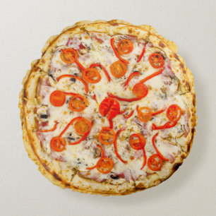 Cheese Pizza Rond Kussen