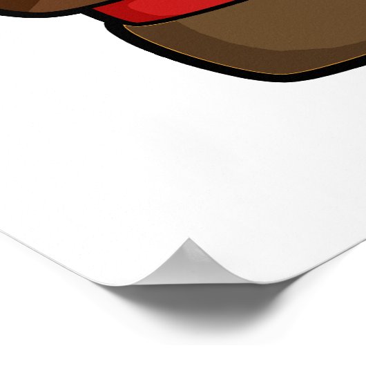 Cheese-poo-ger Funny Poop Pun Poster (Hoek)