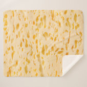 Cheese texture with holes sherpa deken (Voorkant (horizontaal))