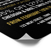 Cheese Wheels, Cheesemonger Adverteren Poster (Hoek)