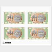 Cheeseboard Aangepaste Charcuterie Gepersonaliseer Rechthoekige Sticker (Vel)