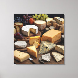Cheeseboard Stilleven - Ingewikkeld Canvas Print