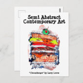 Cheeseburger #170229 briefkaart (Voorkant / Achterkant)