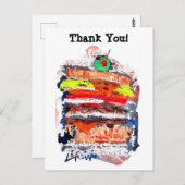 Cheeseburger #170229 carte postale (Devant / Derrière)