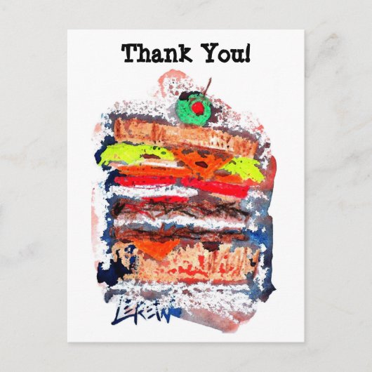 Cheeseburger #170229 carte postale (Devant)