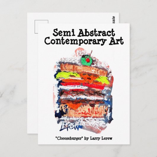 Cheeseburger #170229 carte postale (Devant / Derrière)