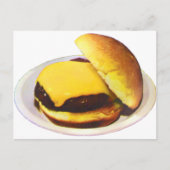 Cheeseburger 1955 briefkaart (Voorkant)