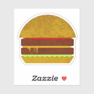 Cheeseburger Art Sticker
