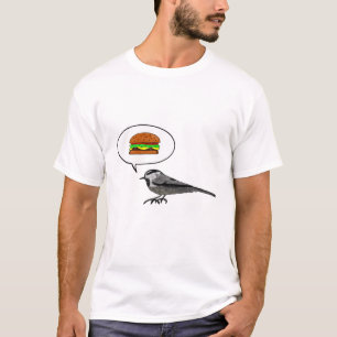 Cheeseburger Bird: Mountain Chickadee T-shirt
