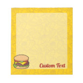 Cheeseburger-blocnote Notitieblok (Voorkant)