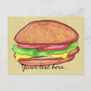 Cheeseburger Briefkaart