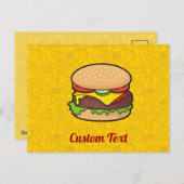 Cheeseburger Briefkaart (Voorkant / Achterkant)