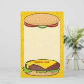 Cheeseburger Briefpapier (Staand voorkant)