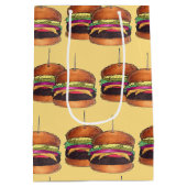Cheeseburger Burger Hamburger Sliders Bar Food Medium Cadeauzakje (Achterkant)