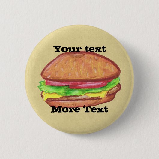 Cheeseburger Button (Voorkant)
