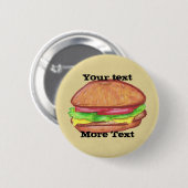 Cheeseburger Button (Voorkant /achterkant)